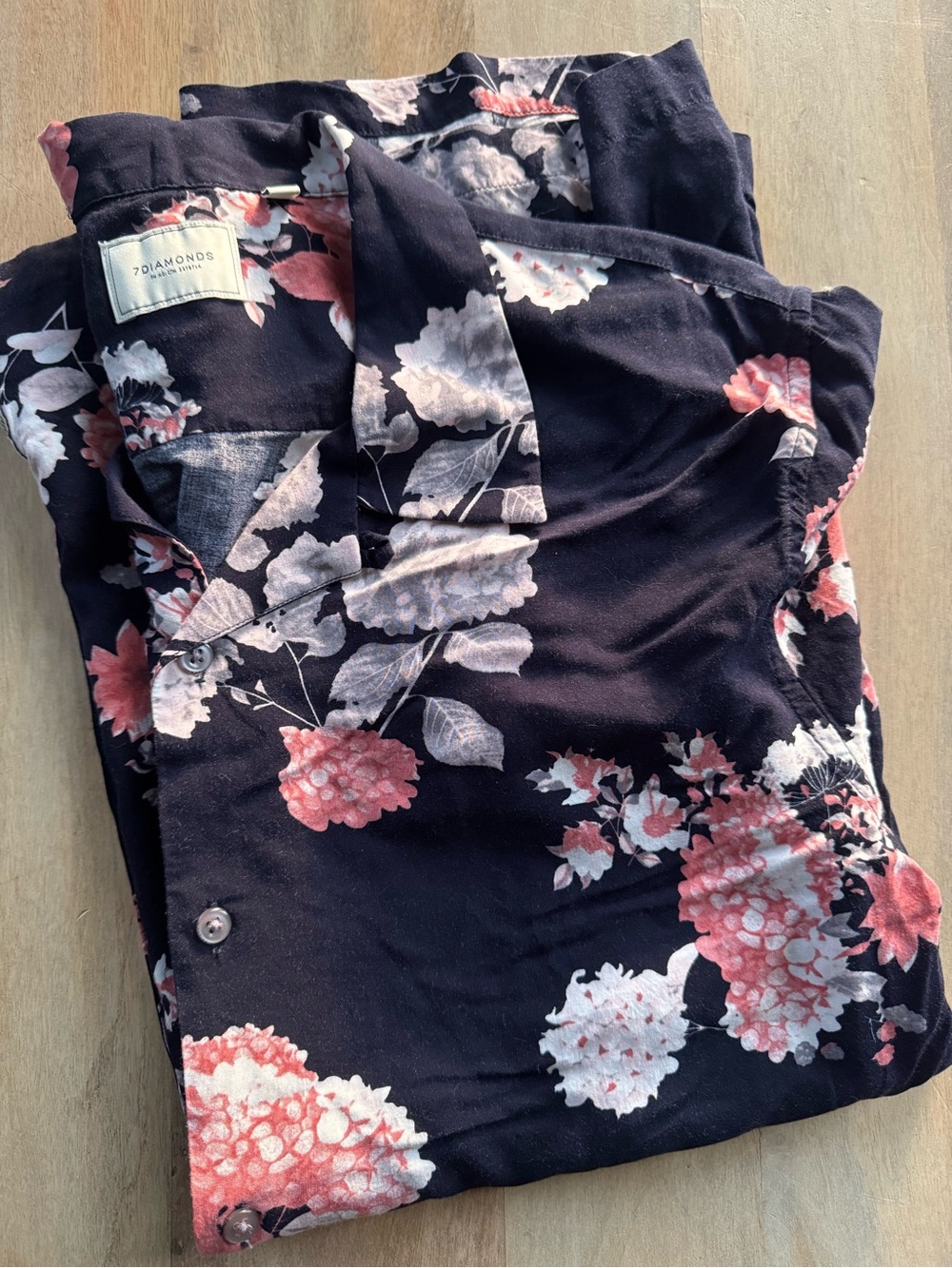 Men's 7 Diamonds Button Up S/S Shirt - Viscose